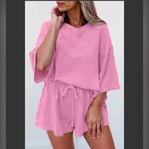 NWT Pink Two Piece Set
